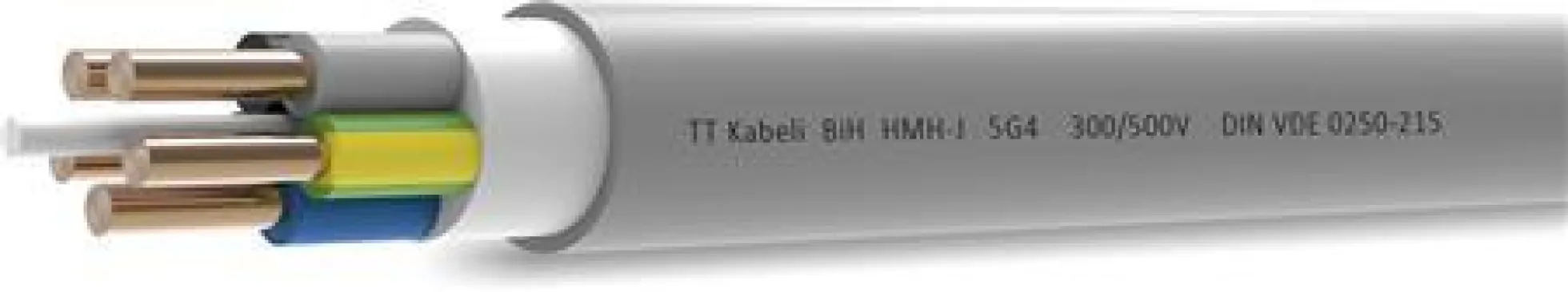 5G4 mm² Installationskabel halogenfri, pr. meter