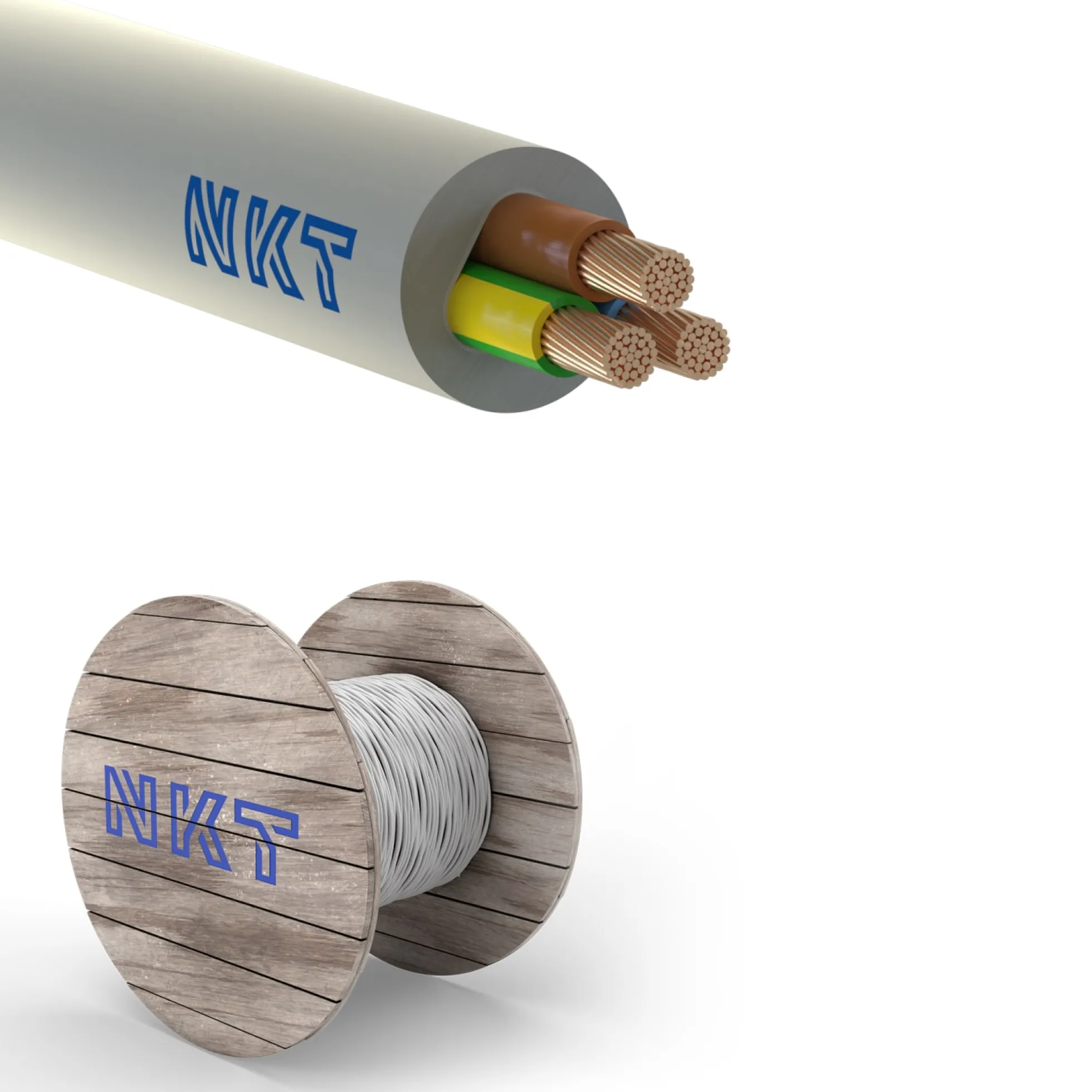 3G6 mm² Installationskabel halogenfri, NOIKLX® 90, afmålt pr. meter (klippes) – NKT