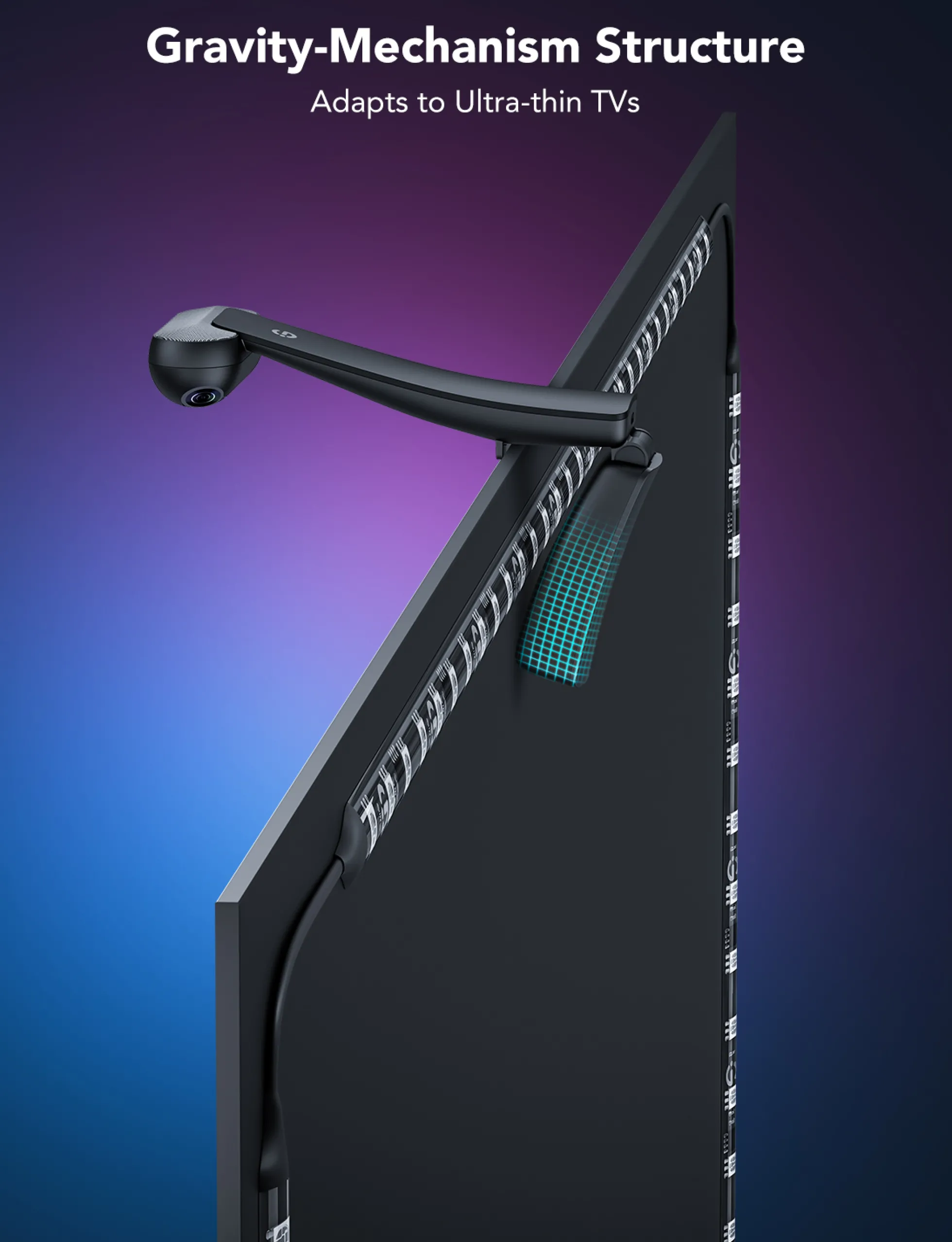 Govee Envisual TV Backlight T2, Dual Cameras, komplet TV-baggrundsbelysning, Bluetooth, WiFi