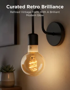 Govee E27 Smart Edison G80 Light Bulb, smart LED-globepære, 500 lm, dæmpbar, 2-pak