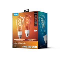 Govee E27 Smart Edison Light Bulb, smart LED-pære, 500 lm, dæmpbar, 2-pak