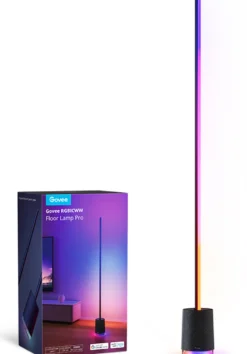 Govee Floor Lamp Pro med højtaler, RGBICWW, Bluetooth, WiFi, sort