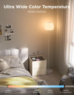 Govee Lantern Floor Lamp, smart gulvlampe, RGBIC, Wi-Fi, Matter