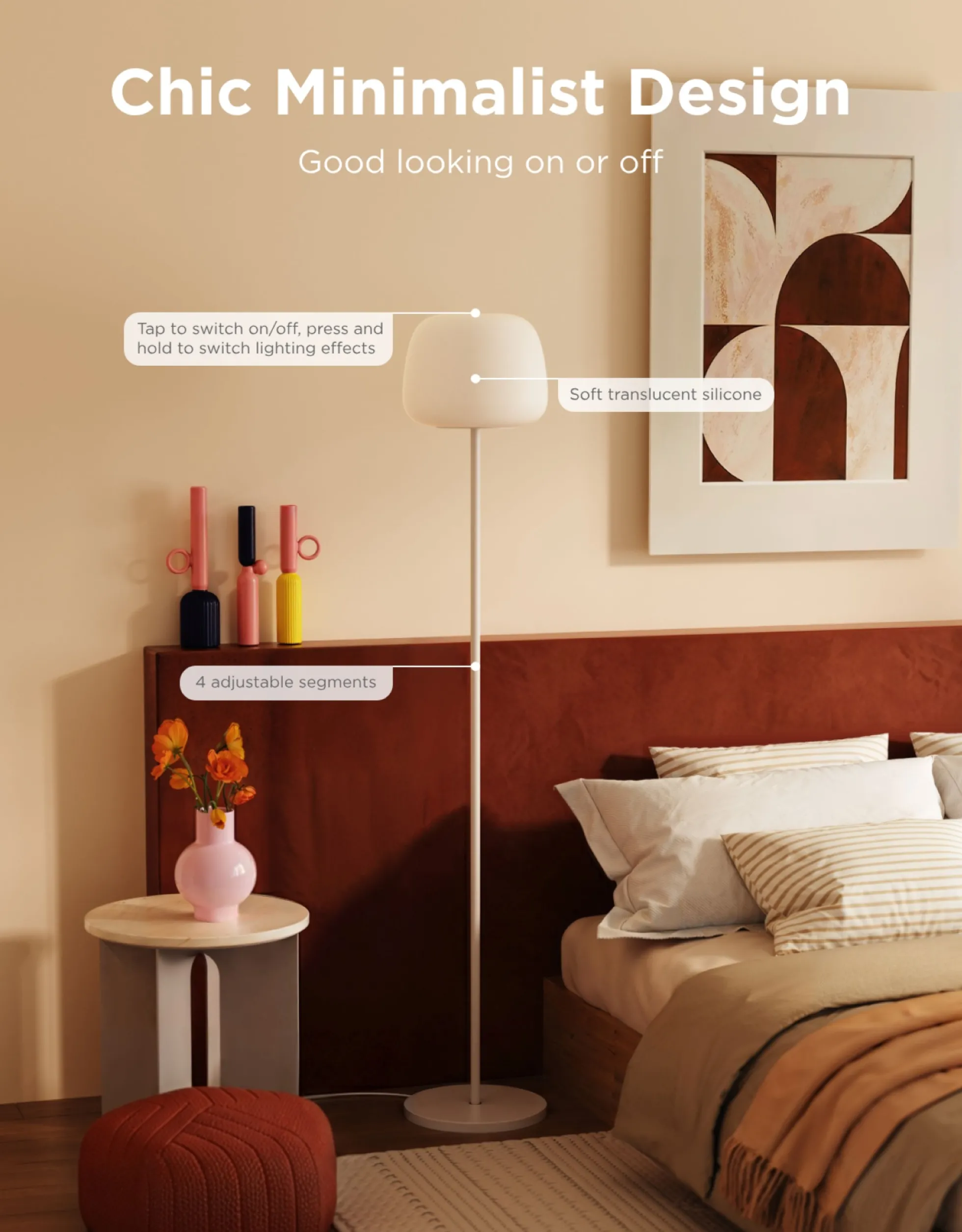 Govee Lantern Floor Lamp, smart gulvlampe, RGBIC, Wi-Fi, Matter