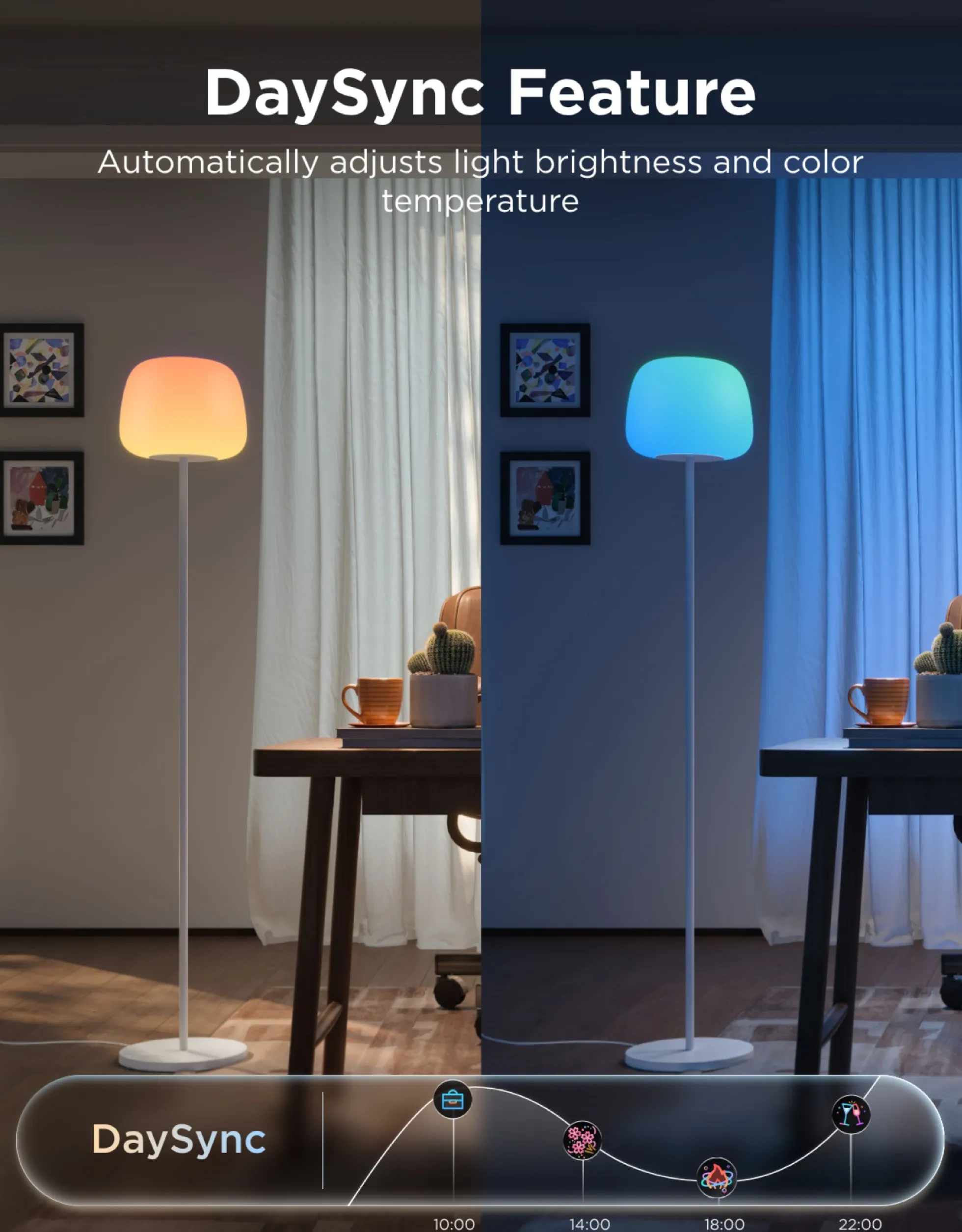 Govee Lantern Floor Lamp, smart gulvlampe, RGBIC, Wi-Fi, Matter