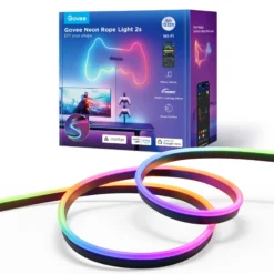 Govee Neon Rope Light 2, 4 meter, sort