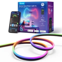 Govee Neon Rope Light 2, 4 meter, sort