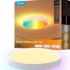 Govee Round Smart Ceiling Light, rund plafond, 38 cm, hvid