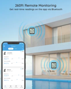 Govee Smart Display temperatur og fugtighedsmåler, Bluetooth