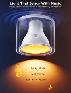Govee Smart GU10, 400lm, RGBWW, Bluetooth, WiFi - 2-pak