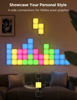 Govee Smart Mini Panel Lights Extension 6-pak