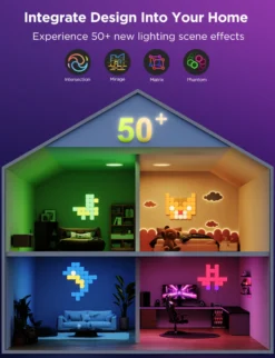 Govee Smart Mini Panel Lights Extension 6-pak