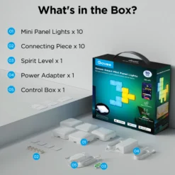 Govee Smart Mini Panel Lights - 10-pak