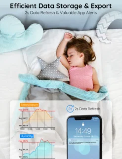 Govee Smart temperatur og fugtighedsmåler, WiFi