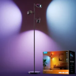 Govee Tree Floor Lamp, gulvlampe, Bluetooh + Matter, sort
