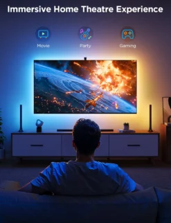 Govee TV Backlight 3 Lite Kit, LED strip + 2 Light Bars, 55-65