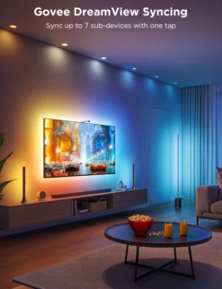 Govee TV Backlight 3 Lite Kit, LED strip + 2 Light Bars, 55-65