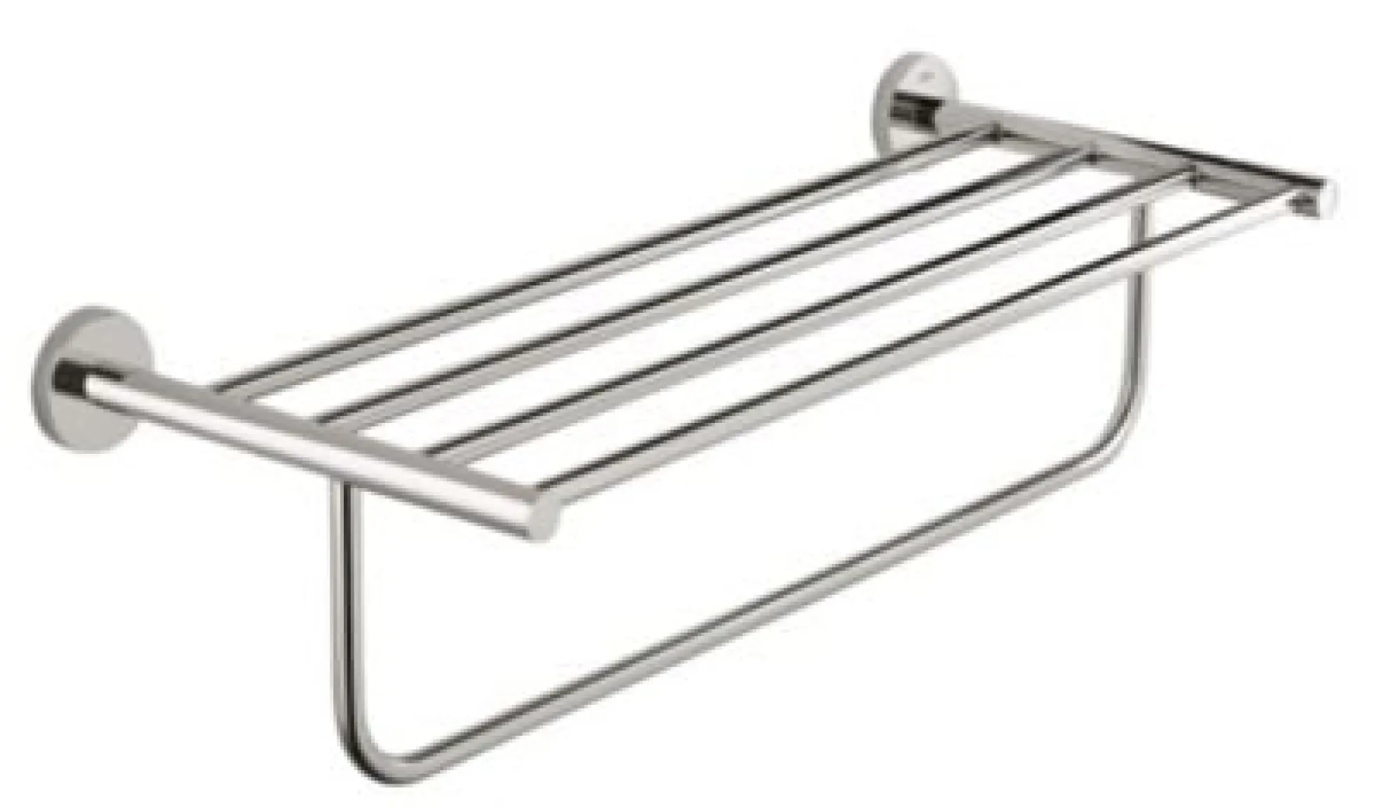 Grohe Bau Cosmopolitan håndklædehylde, 510mm med håndklædestang, forkromet
