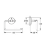 Grohe Bau Cosmopolitan toiletrulleholder, krom