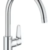 Grohe BauCurve køkkenarmatur, høj C-tud, krom