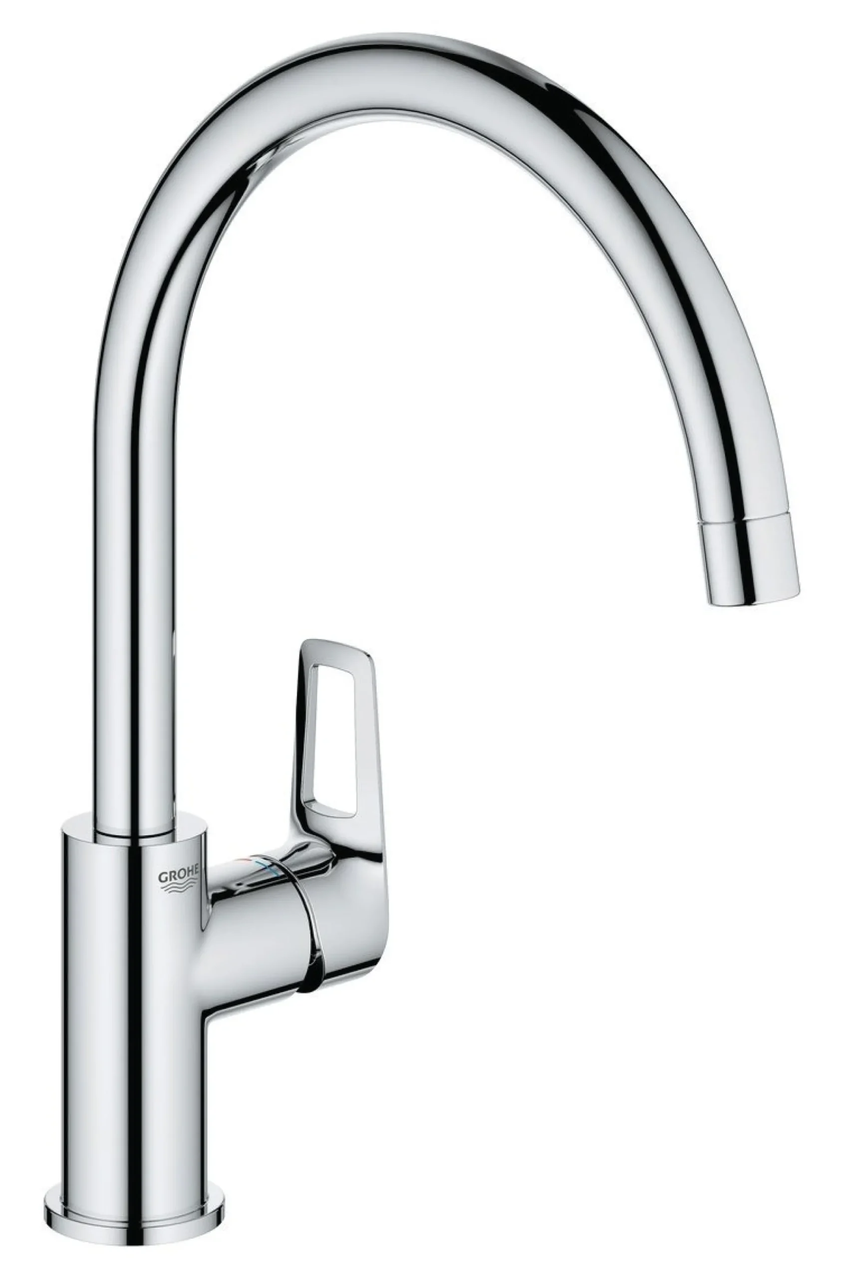 Grohe BauLoop køkkenarmatur, C-tud, 1-grebs, krom