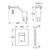 Grohe Betjeningsplade Skate Cosmopolitan, med Fresh, krom