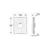 Grohe Betjeningsplade WC Surf, 1-skyls, krom