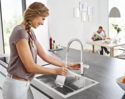 Grohe Blue Home køkkenarmatur, C-tud, 1-grebs, filter