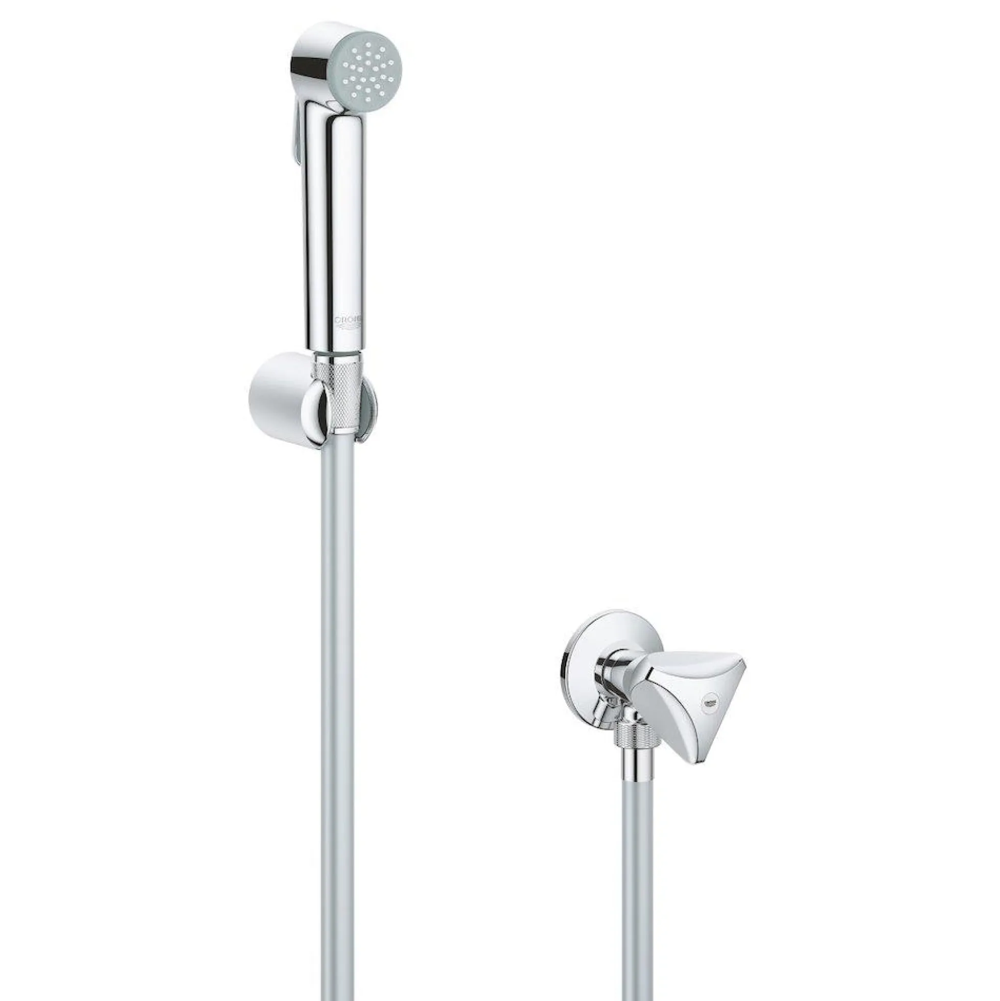 Grohe Brusesæt Tempesta-F, med vinkelventil, krom