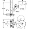Grohe Brusesystem Vitalio Start 250 med termostat, krom