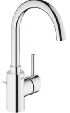 Grohe Concetto Zero håndvaskarmatur, 1-grebs, L-Size, løftestang med bundventil, krom