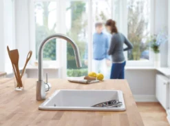 Grohe Concetto Zero køkkenarmatur med udtræk/brus, C-tud, 1-grebs
