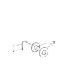 Grohe Dal pneumatisk trykknap, 1, 5 meter, krom