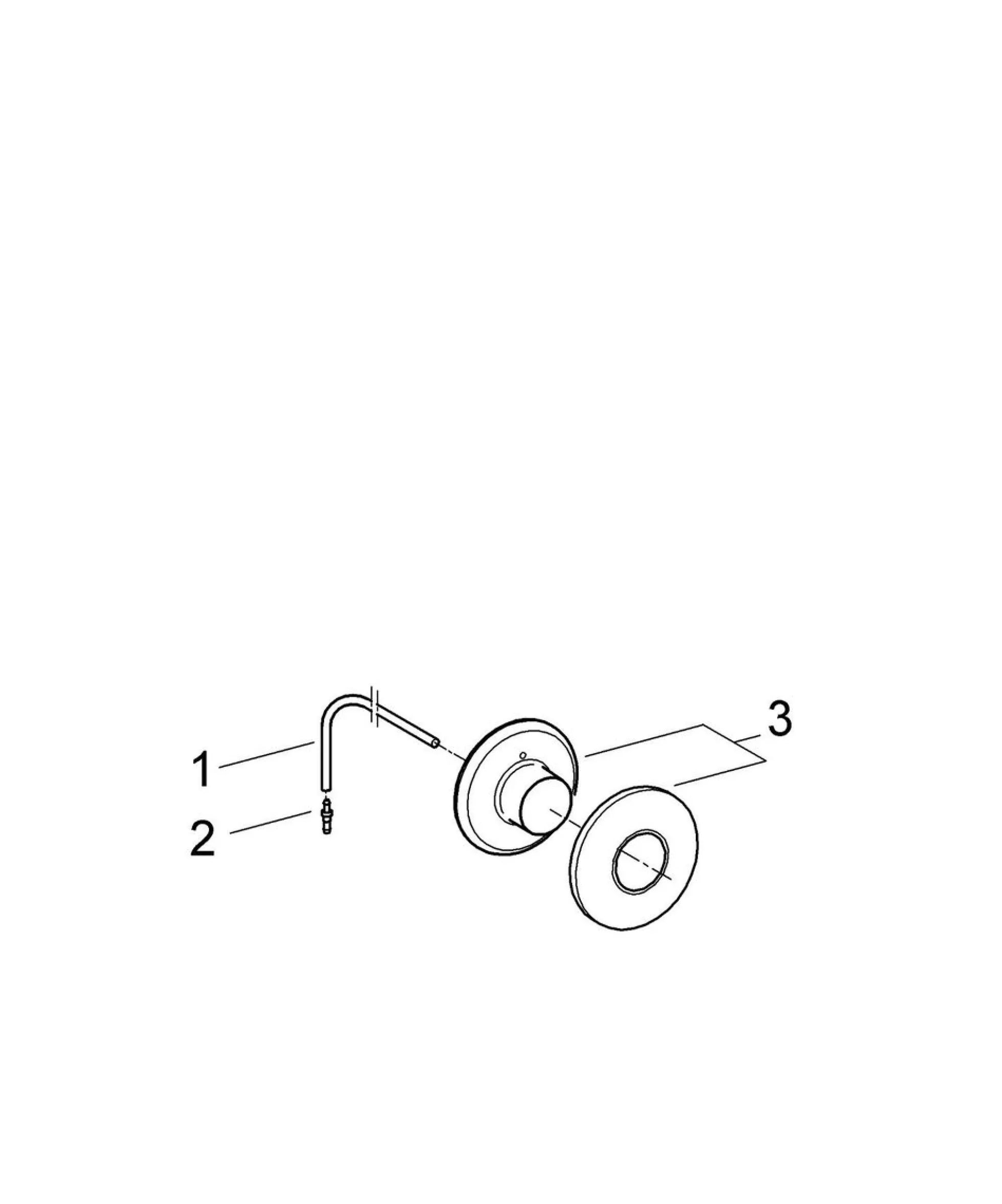 Grohe Dal pneumatisk trykknap, 1, 5 meter, krom