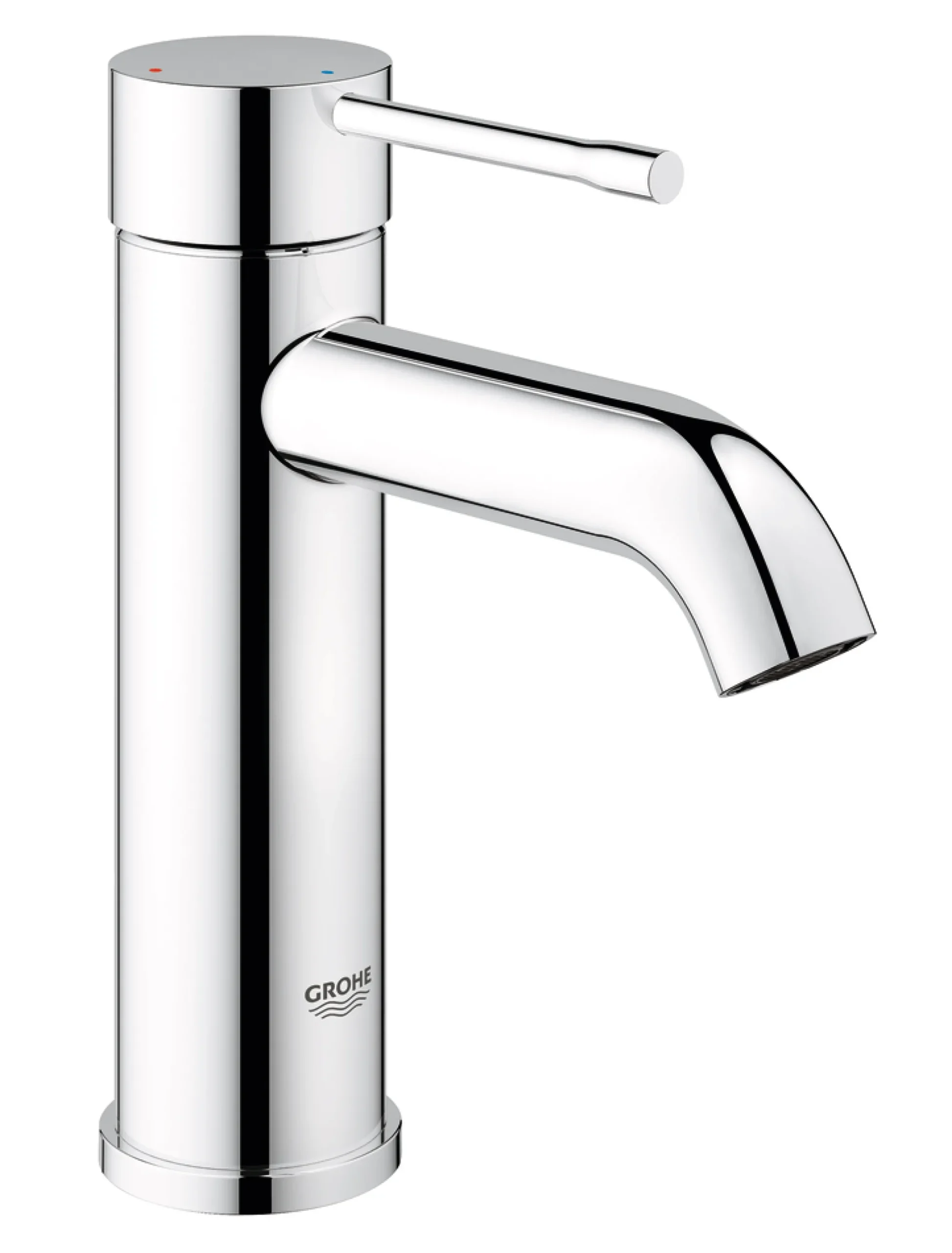 Grohe Essence 1-grebs håndvaskarmatur, push-open bundventil, S-Size, krom