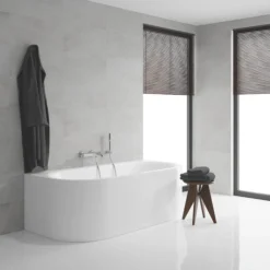 Grohe Essence 1-gres kar- og brusearmatur, vægmonteret, sæt med håndbruser, krom