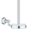Grohe Essentials Authentic toiletbørste & holder, vægmonteret