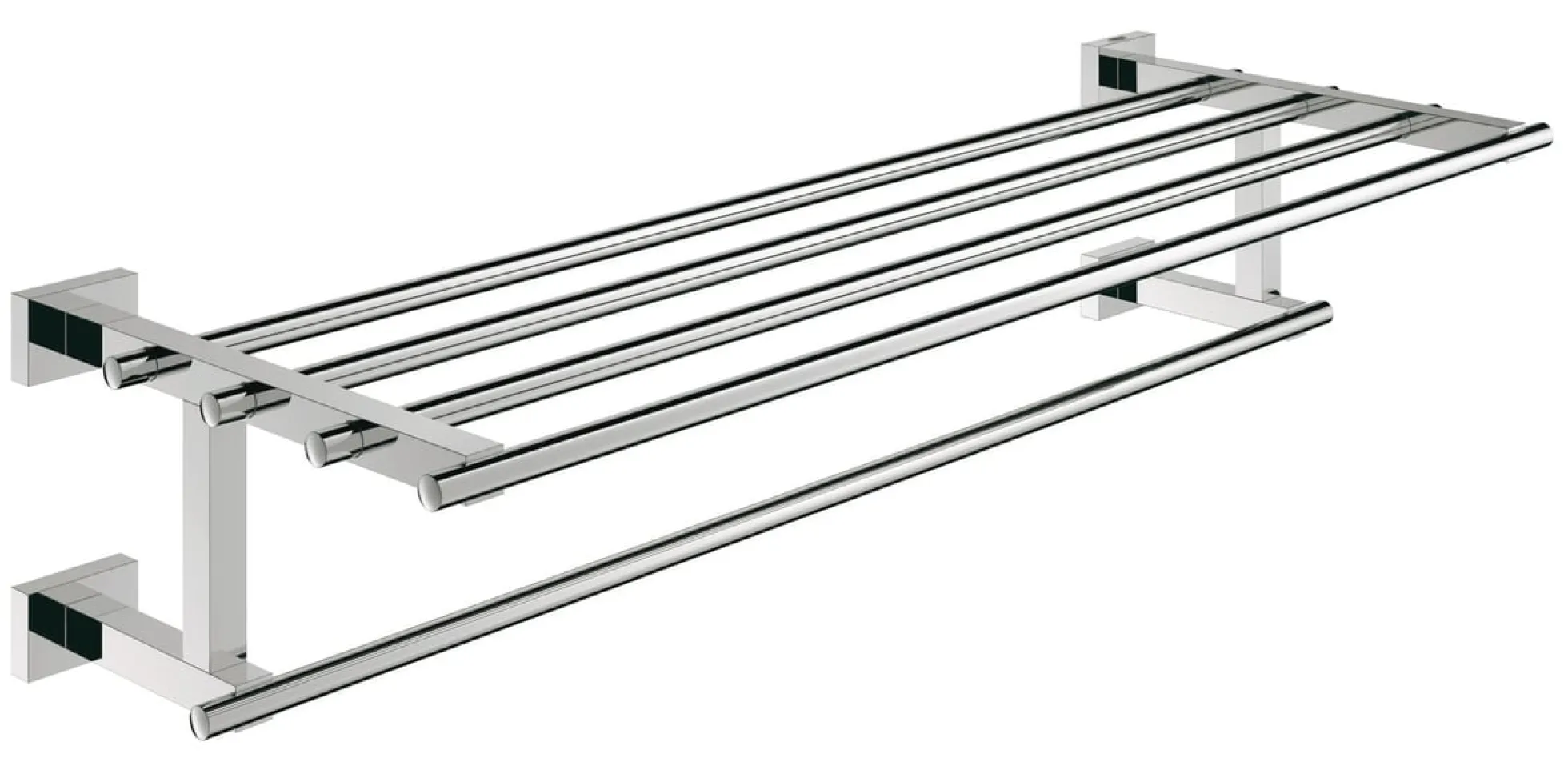 Grohe Essentials Cube håndklædestativ med hylde, 558 mm