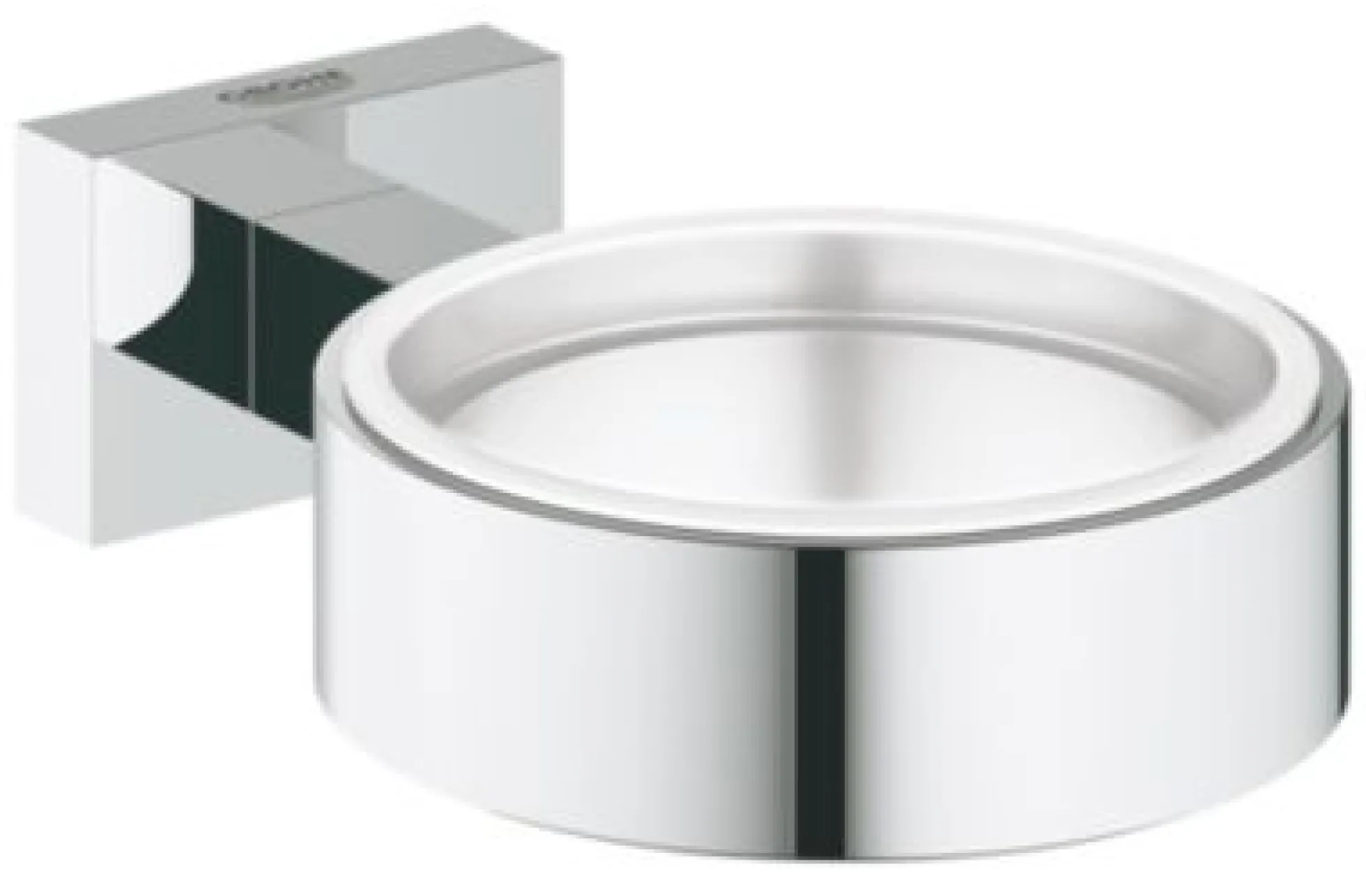 Grohe Essentials Cube holder, glas/sæbe