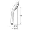Grohe Euphoria Mono 110 mm håndbruser, krom