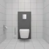 Grohe Euro Ceramic kompakt væghængt toilet, krom