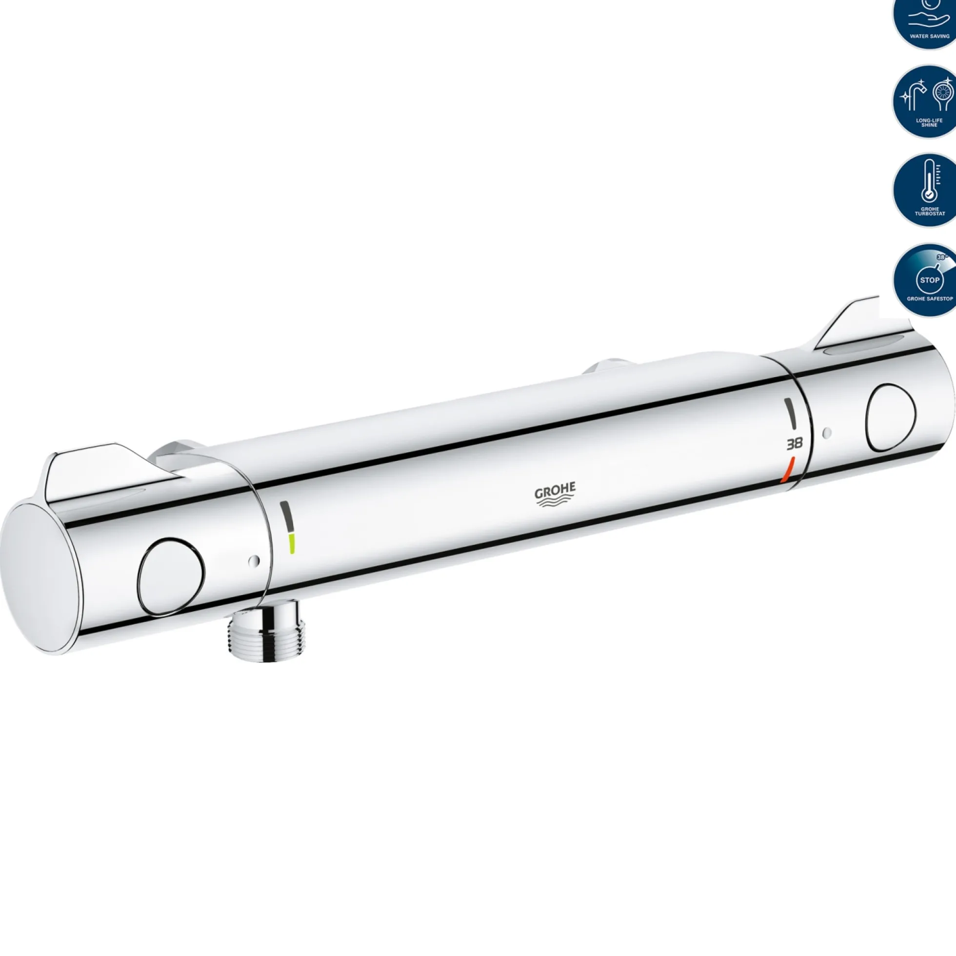 Grohe Grohtherm 800 brusearmatur, krom