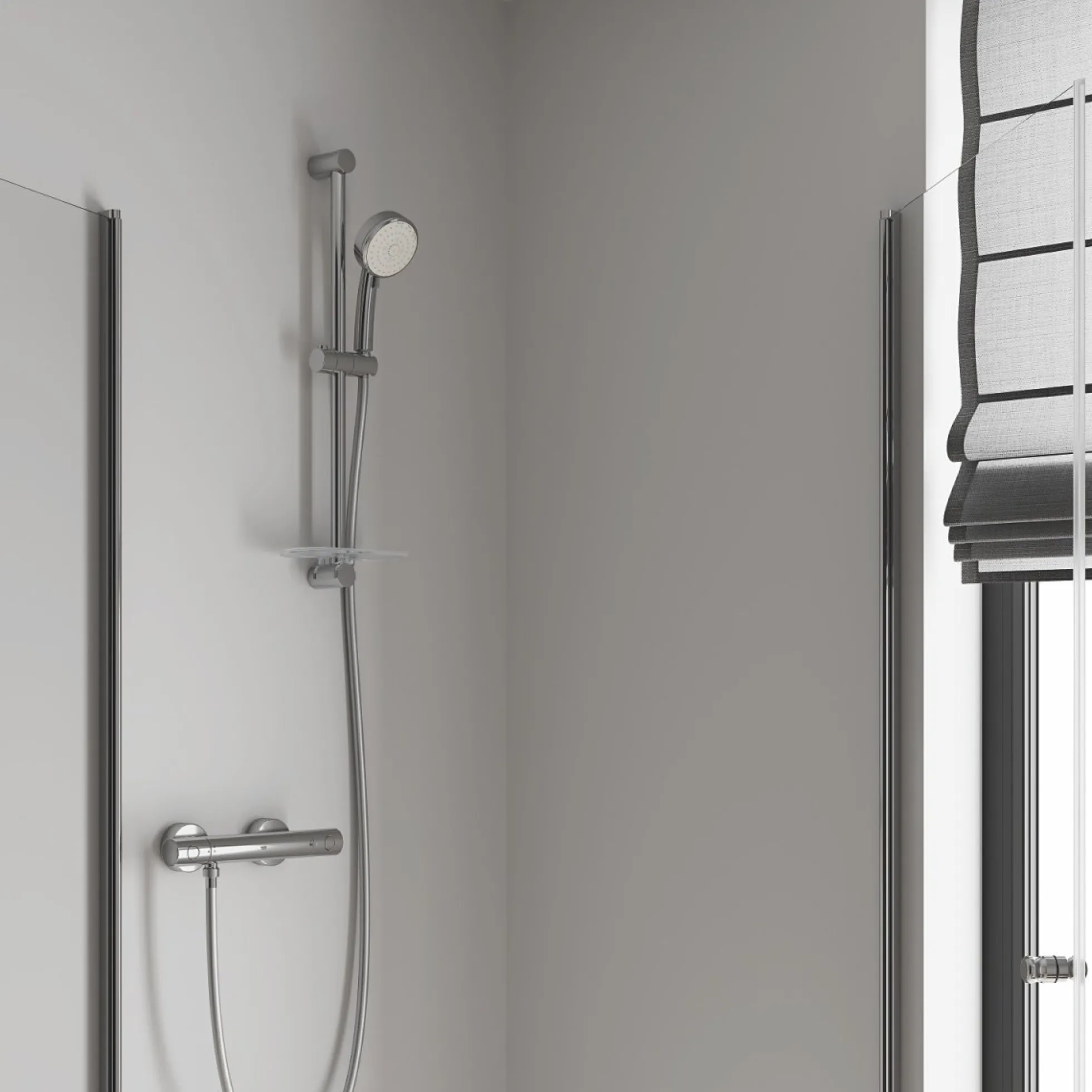 Grohe Grotherm 800 Cosmopolitan brusearmatur, 2-grebs, krom
