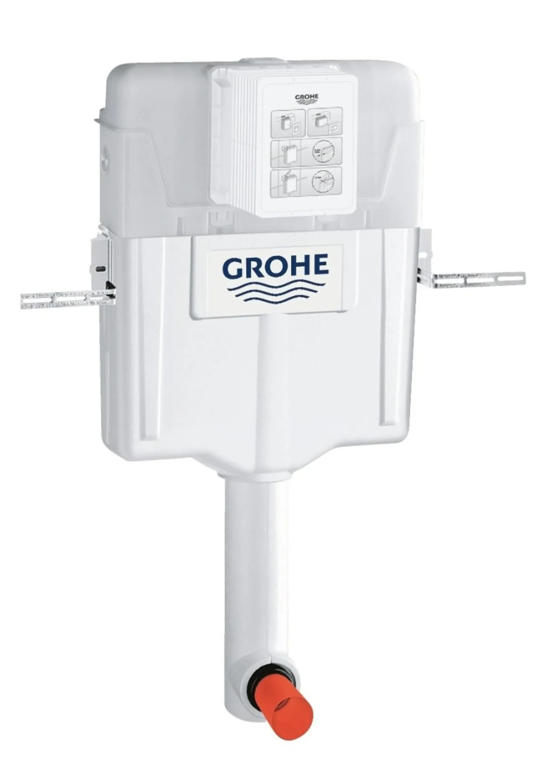 Grohe Indbygningscisterne 6-9 liter uden inst. ram, krom