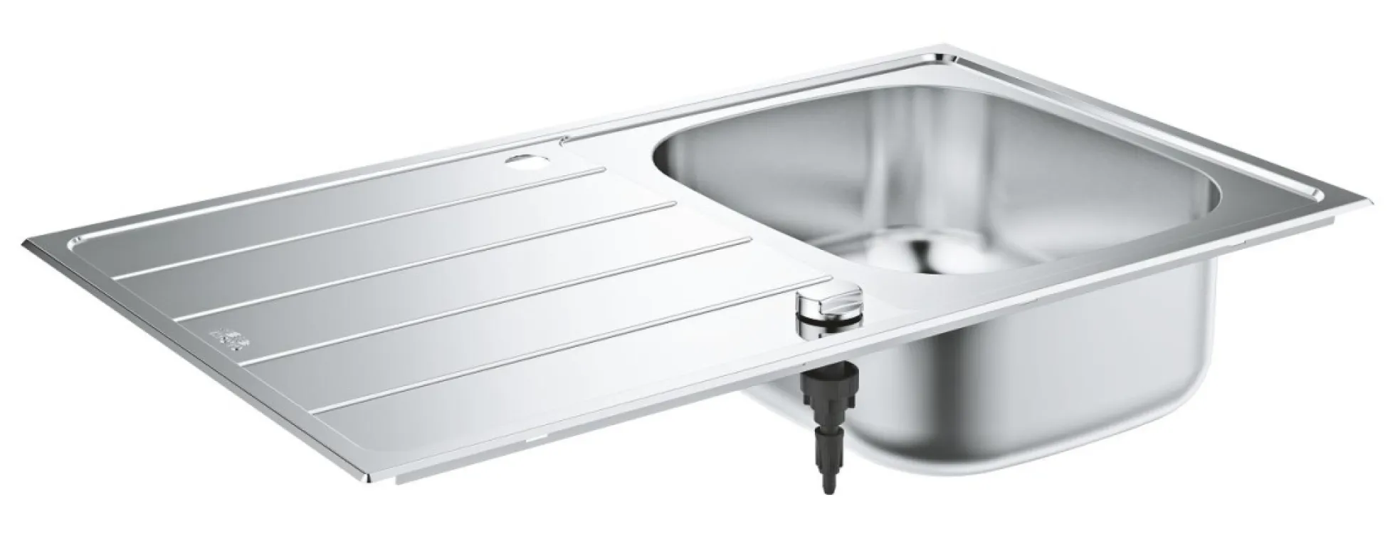Grohe K200, køkkenvask i rustfrit stål, nedfældet, 860x500mm