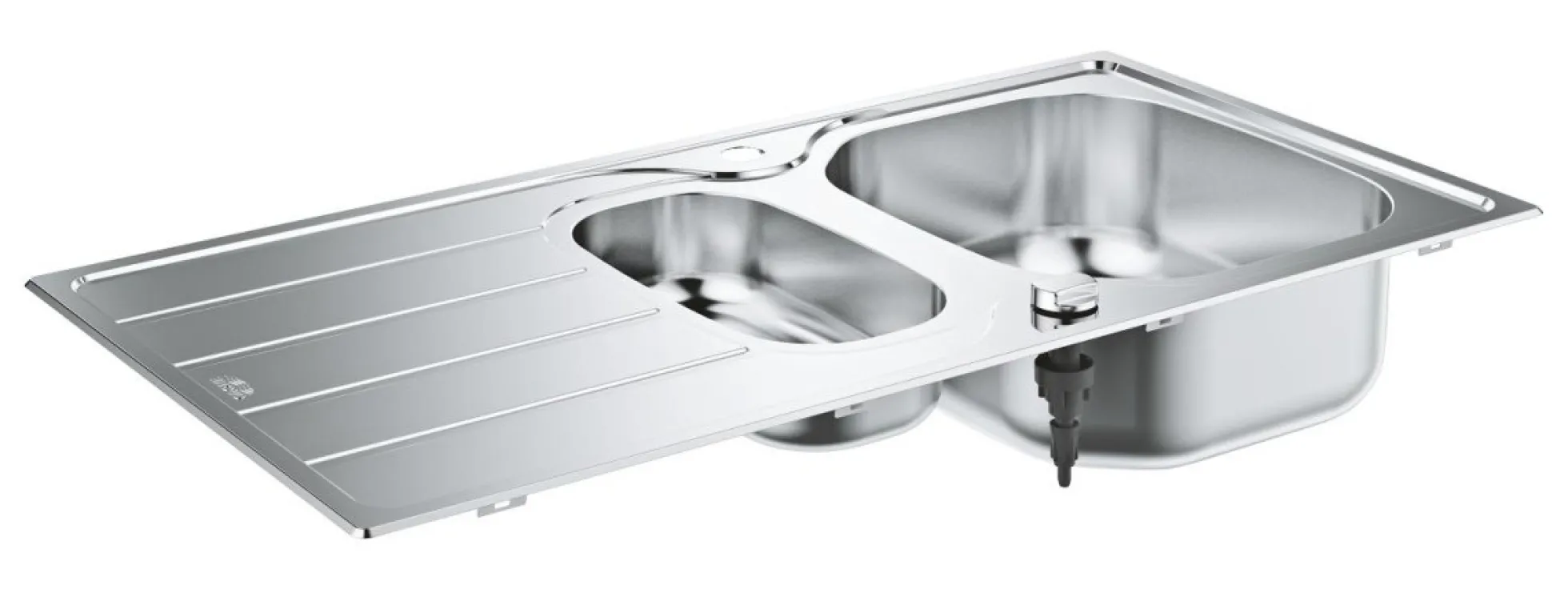 Grohe K200, køkkenvask i rustfrit stål, nedfældet, 965x500mm