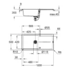 Grohe K400 kompositvask, med afløbsbakke, 1000 x 500 mm, sort