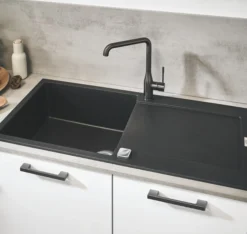 Grohe K500 Kompositvask med afløbsbakke, sort