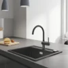 Grohe K700, kompositvask, sort