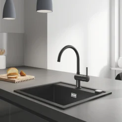 Grohe K700, kompositvask, sort